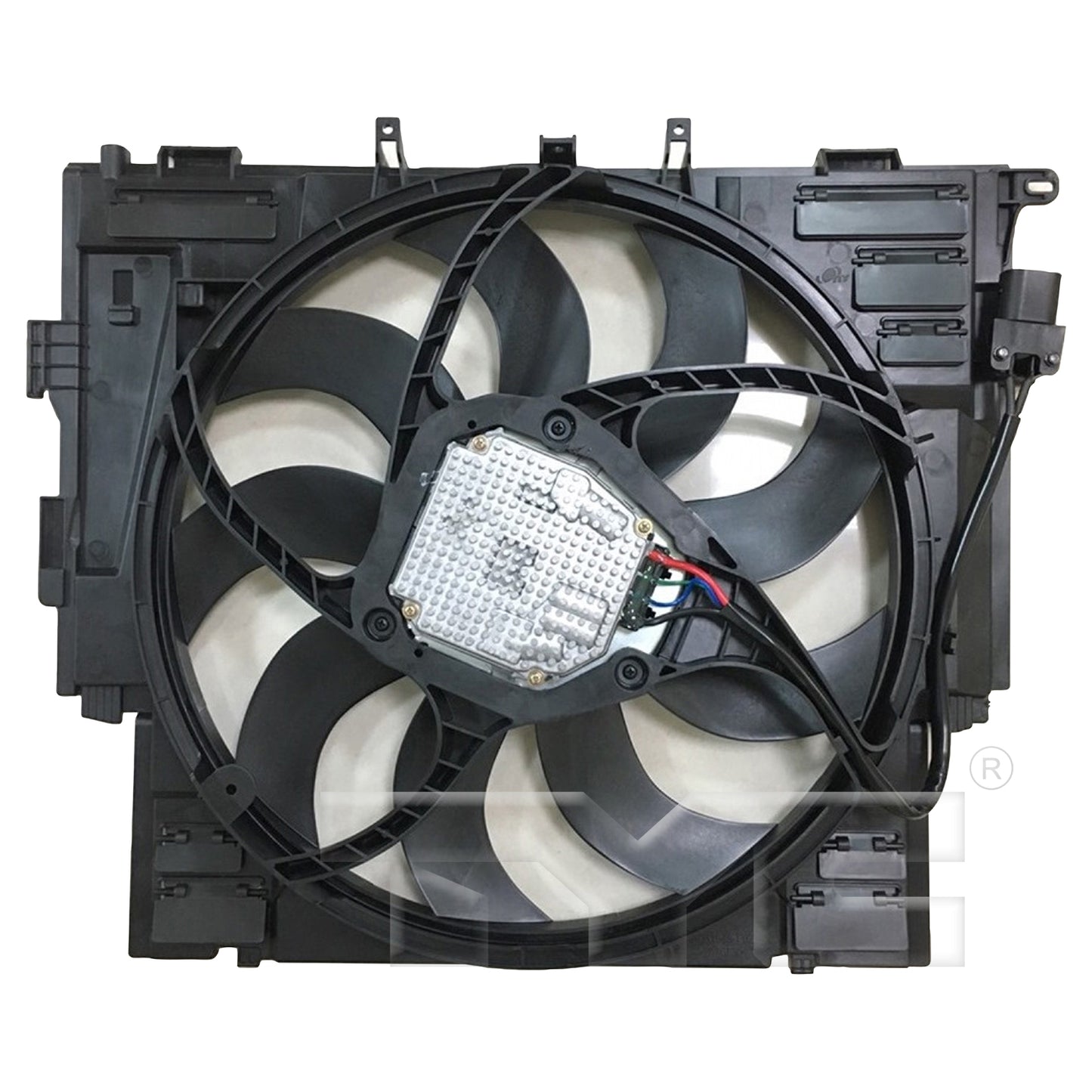 TYC Cooling Fan Assembly for BMW 528i xDrive 2012-2016 OEM # 17 41 7 618 787