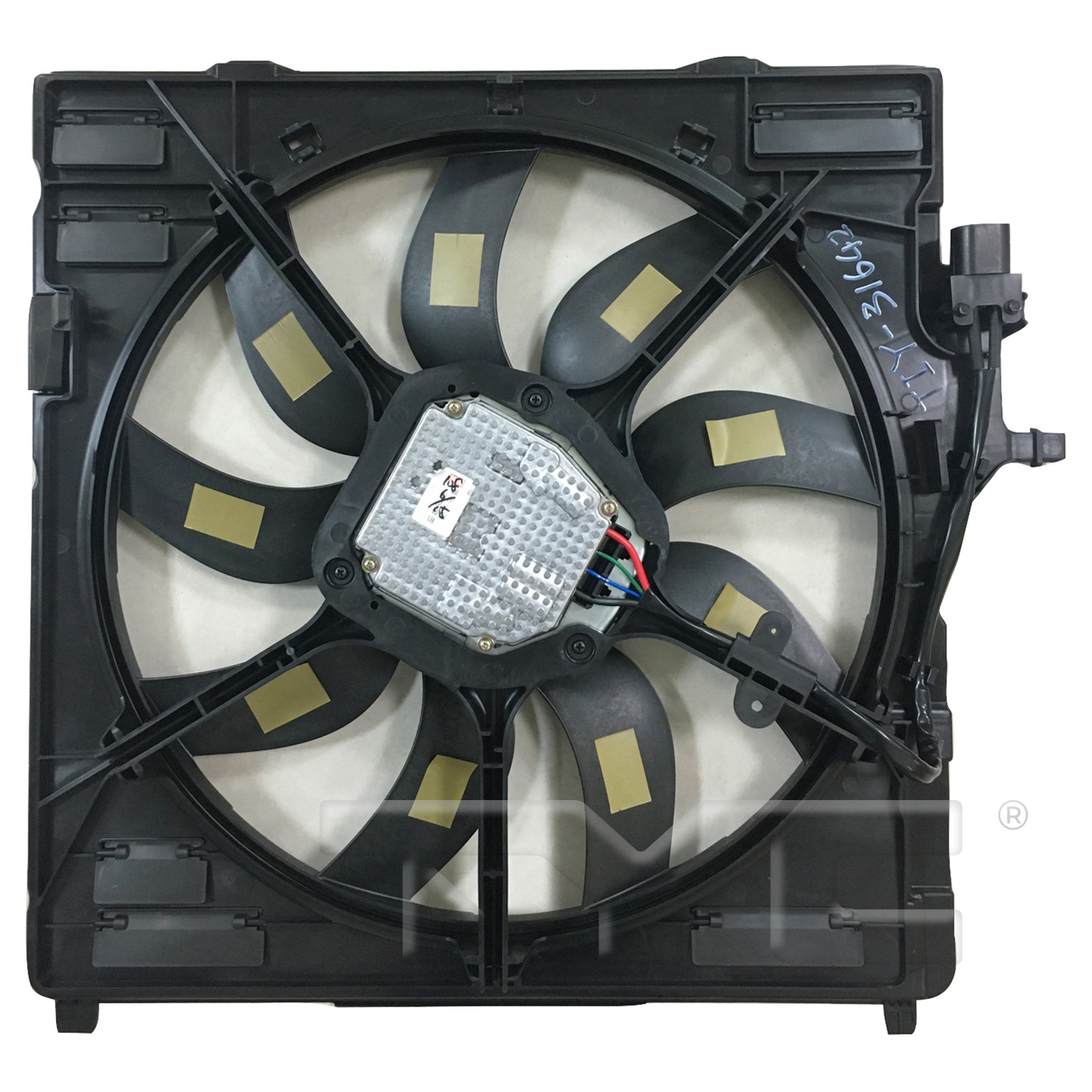 TYC Cooling Fan Assembly for BMW X6 2008-2013 OEM # 17427576281