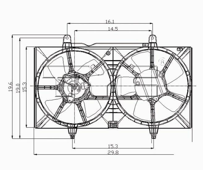 TYC Cooling Fan Assembly for Nissan Maxima 2004-2008 OEM # 21481-8J001