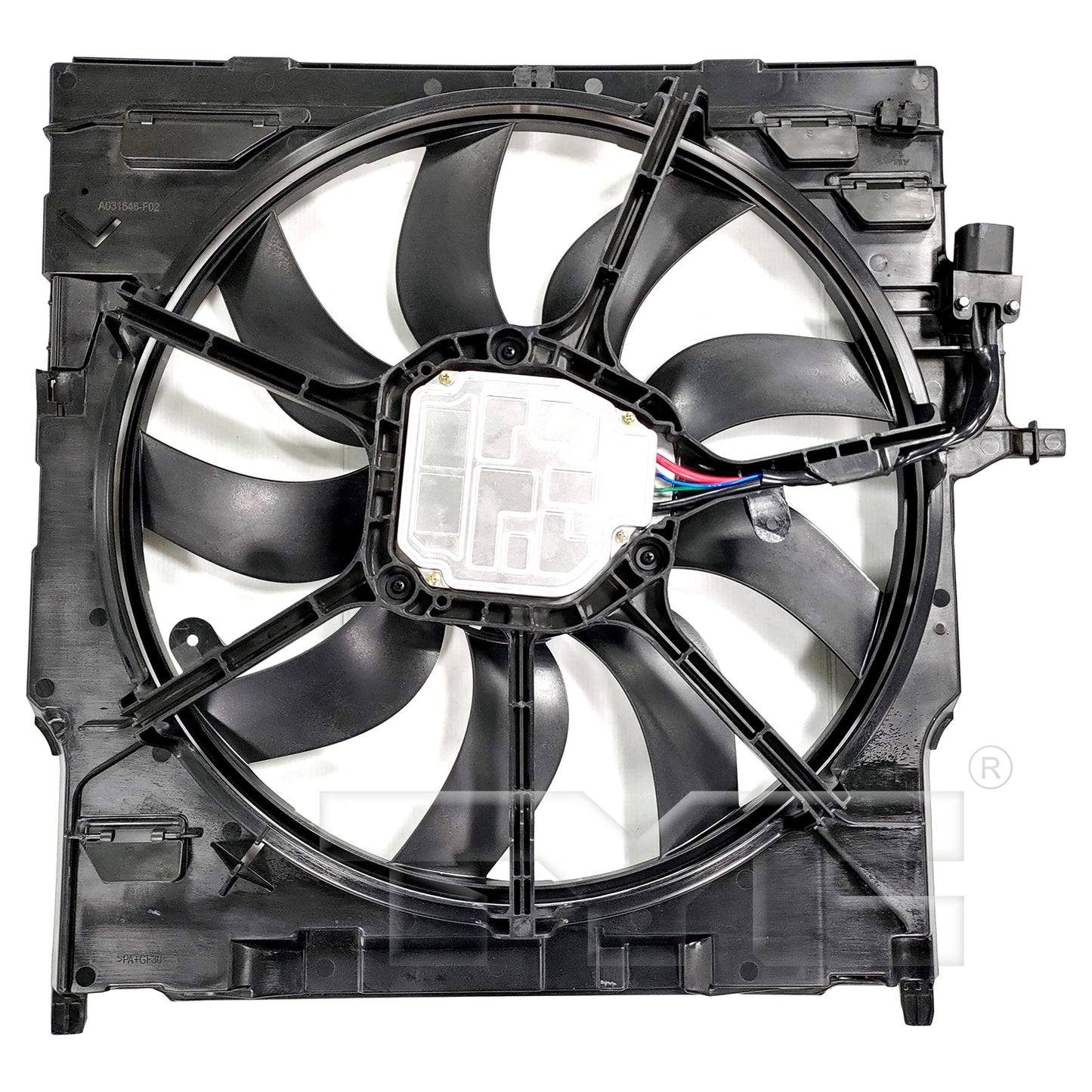 TYC Cooling Fan Assembly for BMW X6 2015-2019 OEM # 17 42 7 634 471