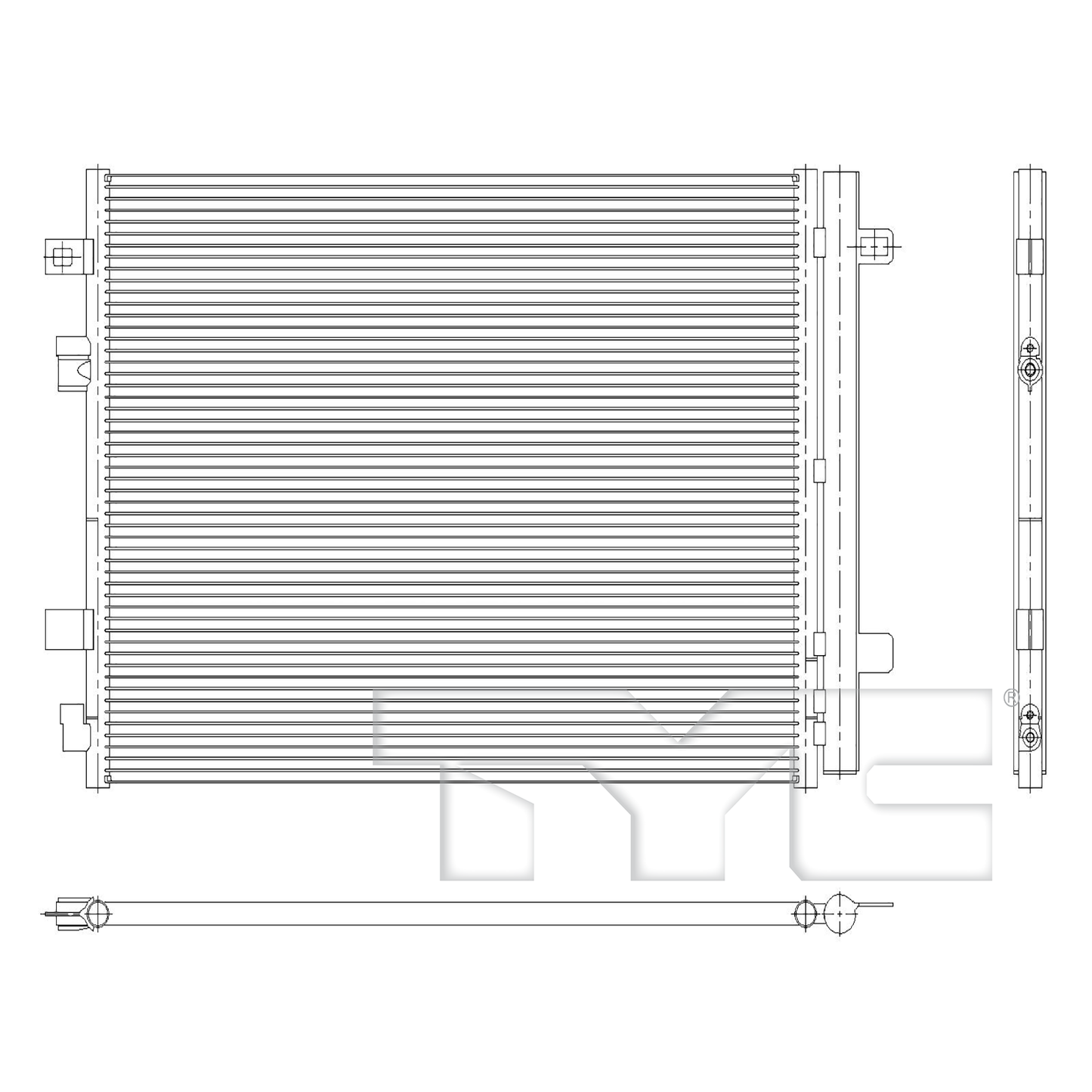 TYC AC Condenser for BUICK ENCLAVE 2025 OEM # 86515474