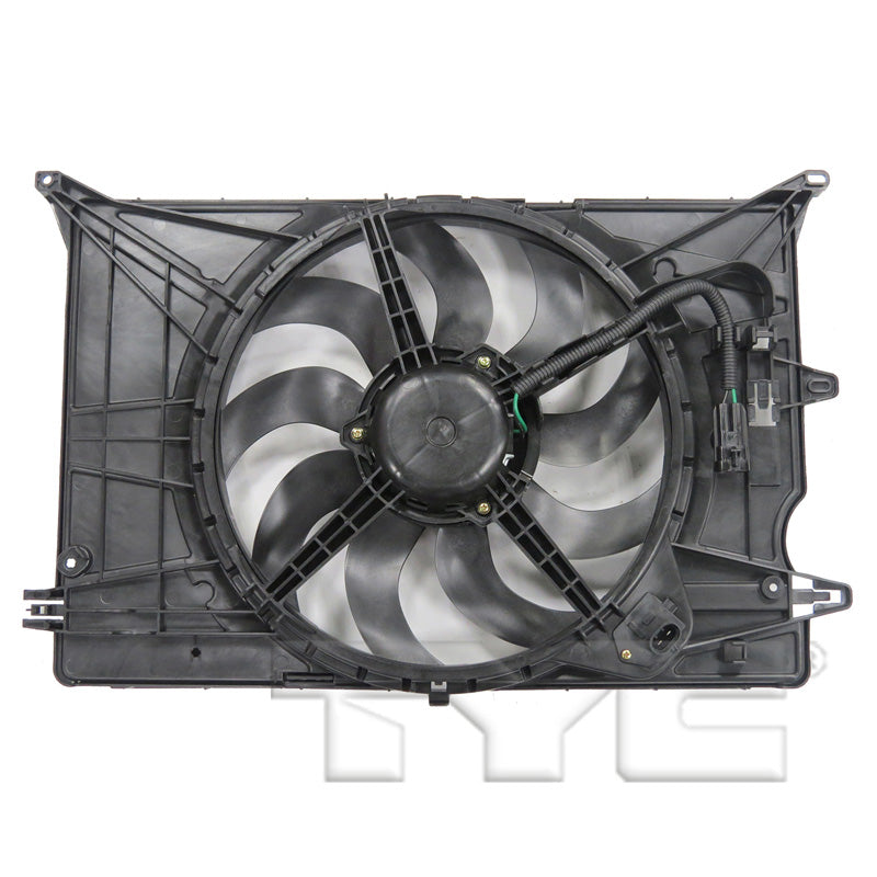 TYC Cooling Fan Assembly for Fiat 500X 2016-2018 OEM # 68256125AA