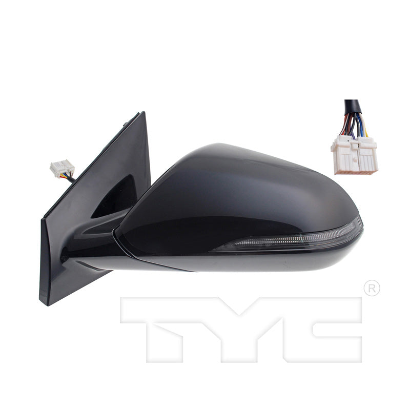 Hyundai Driver Side Mirror with OEM #  87610-C2570 TYC #  7720872