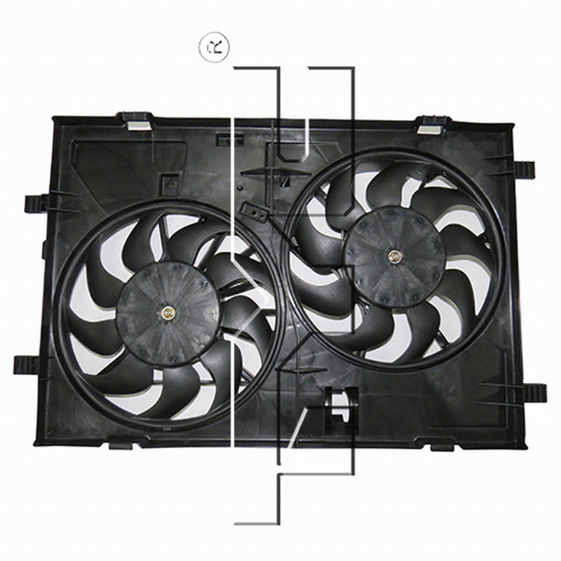 TYC Cooling Fan Assembly for Lincoln MKZ 2007-2009 OEM # 7H6Z 8C607 A