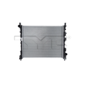 Dodge Radiator with OEM #  68480071AC TYC #  13924
