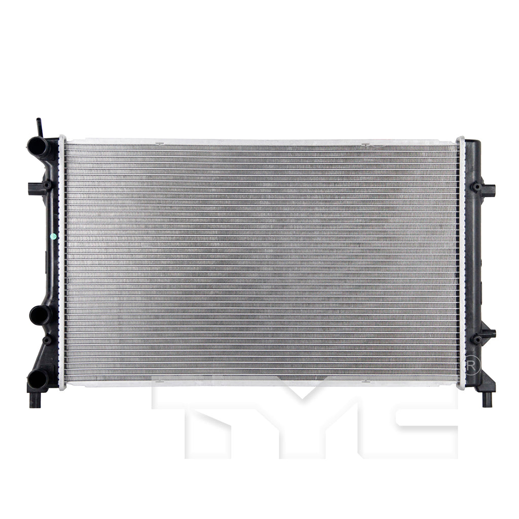 Volkswagen Radiator with OEM #  5C0 121 251 E TYC #  13215