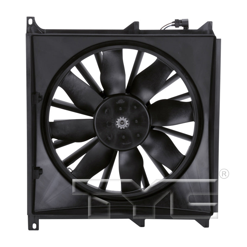 TYC Cooling Fan Assembly for BMW 318ti 1996-1999 w Fac AC OEM # 64 50 8 372 039