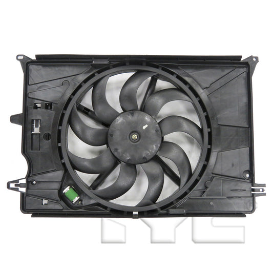 TYC Cooling Fan Assembly for Fiat 500X 2016-2018 OEM # 68256125AA