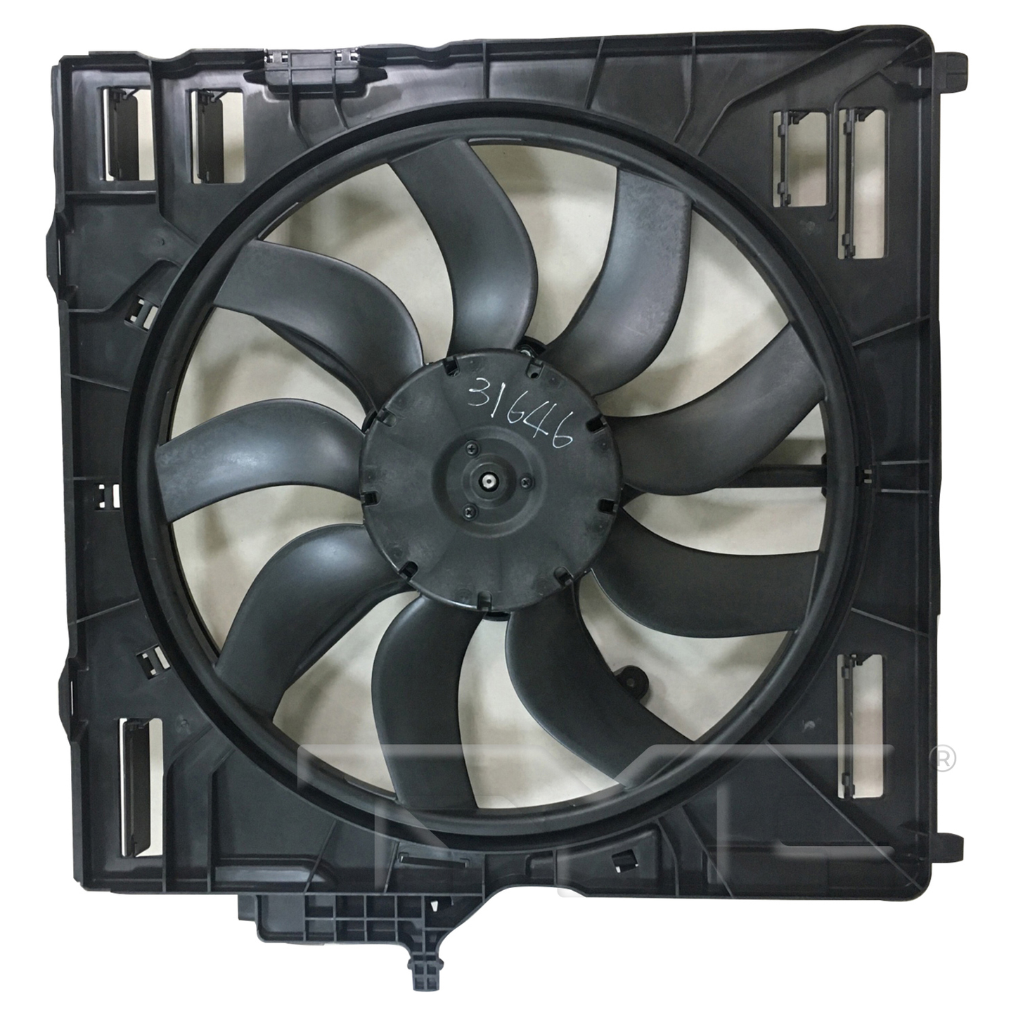 TYC Cooling Fan Assembly for BMW X5 2007-2013 OEM # 17427576281