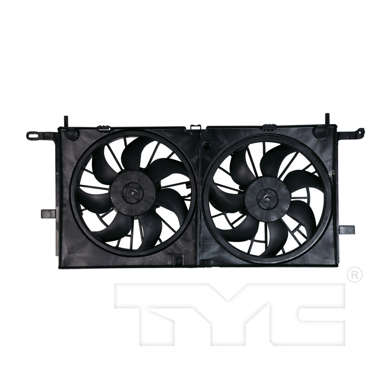 TYC Cooling Fan Assembly for Buick Terraza 2005-2006 w/ Rear A/C OEM # 15816787
