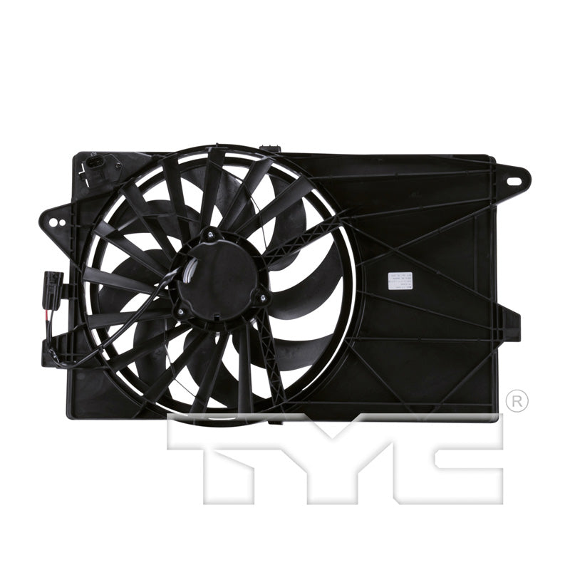 TYC Cooling Fan Assembly for Fiat 500 2012-2019 Type 1 OEM # 68073673AA