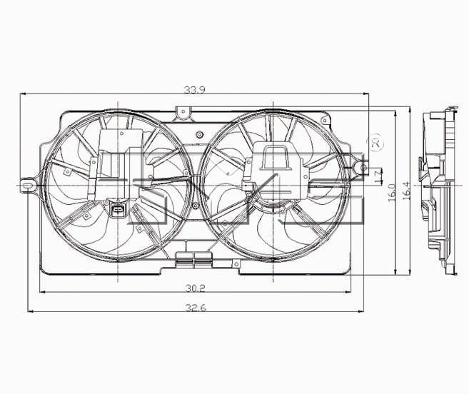 TYC Cooling Fan Assembly for Chevy Venture 1999-2000 See Note OEM # 12362508