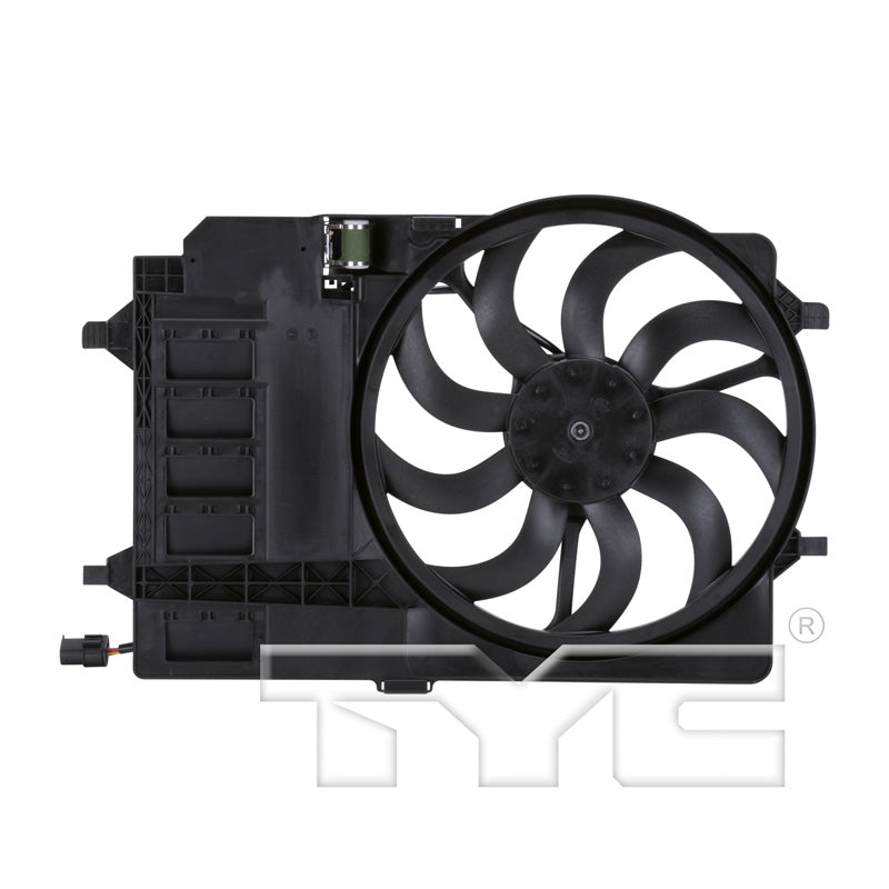 TYC Cooling Fan Assembly for Mini Cooper 2003-2008 See Note OE# 17 10 7 529 272