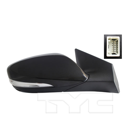 TYC Mirror for Hyundai Elantra 2011-2013 PASSENGER Side OEM # 87620-3Y000