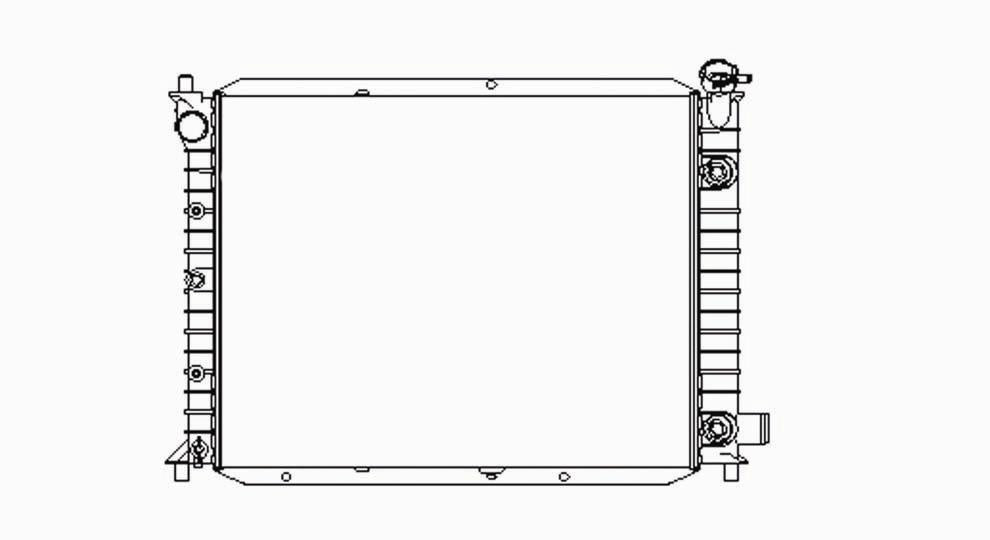 Ford Mercury Radiator with OEM #  F5CZ 8005 A TYC #  1273