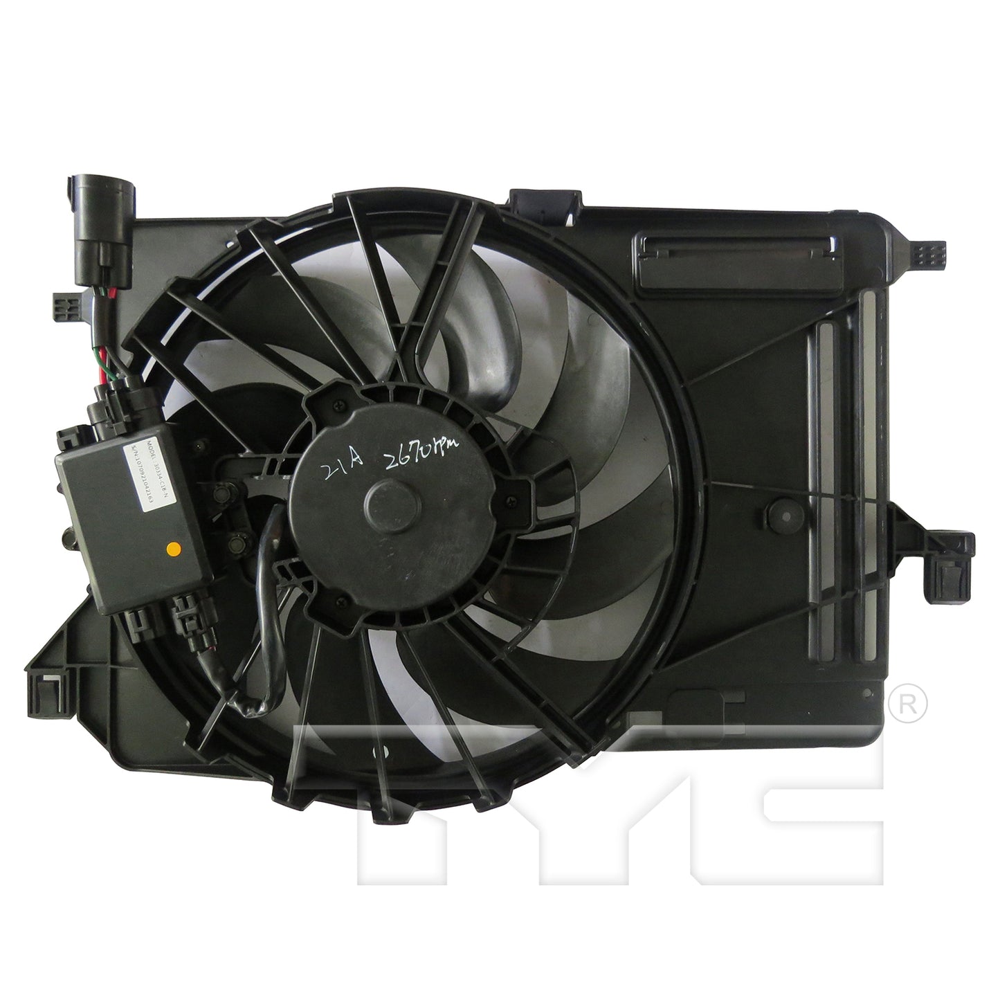 TYC Cooling Fan Assembly for Ford Focus 2015-2018 OEM # CV6Z 8C607 L