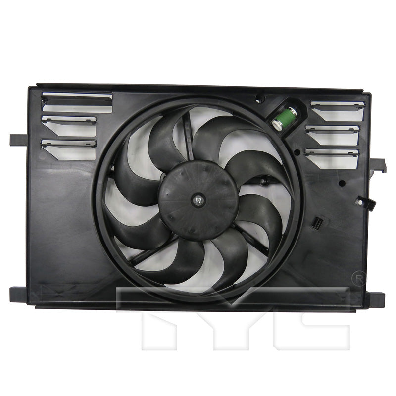TYC Cooling Fan Assembly for Fiat 500X 2016-2018 OEM # 68247205AA