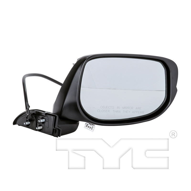 Honda Passenger Side Mirror with OEM #  76201-TF0-E01 TYC #  4810131