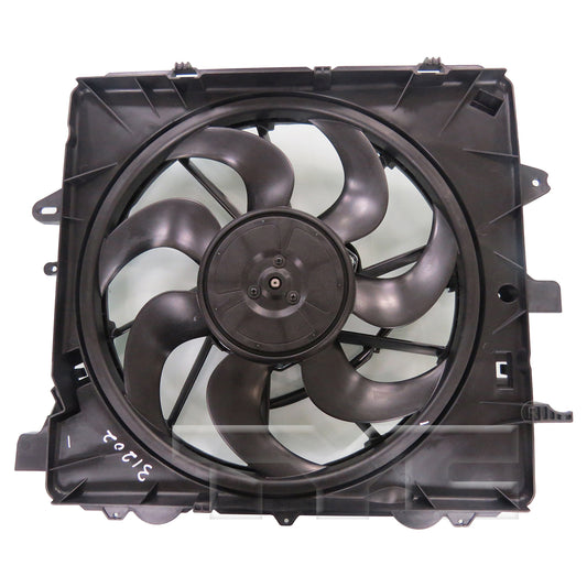 TYC Cooling Fan Assembly for Cadillac ATS 2016-2019 w Oil Cooler OEM # 23347101