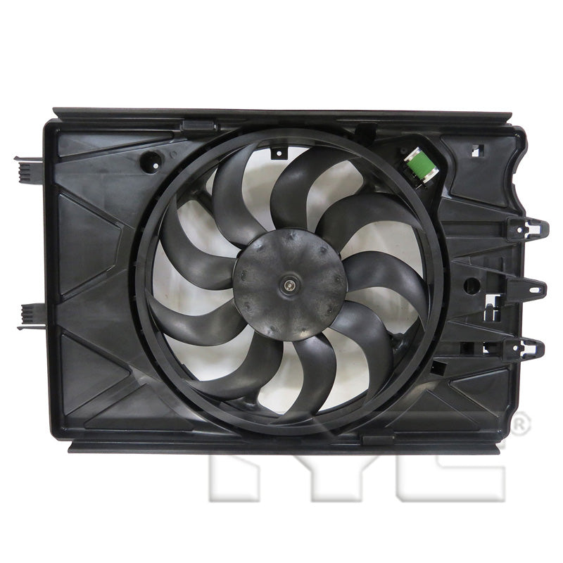 TYC Cooling Fan Assembly for Fiat 500L 2014-2020 OEM # 68202033AA