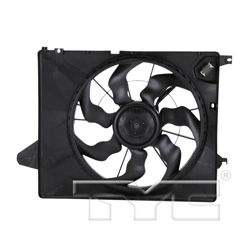 TYC Cooling Fan Assembly for Hyundai Santa Fe 2010-2012 OEM # 25380 1U201