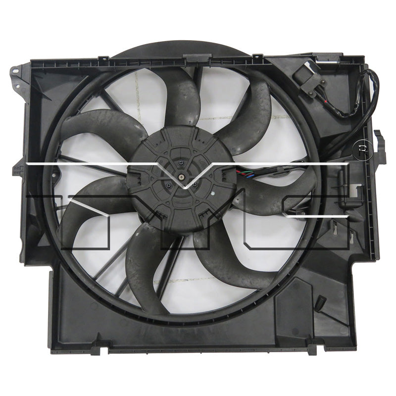 TYC Cooling Fan Assembly for BMW 135i 2008-2013 OEM # 17 42 5 A3F 109