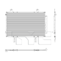 Acura A/C Condenser with OEM # 80100-TGZ-A01 TYC #  30314