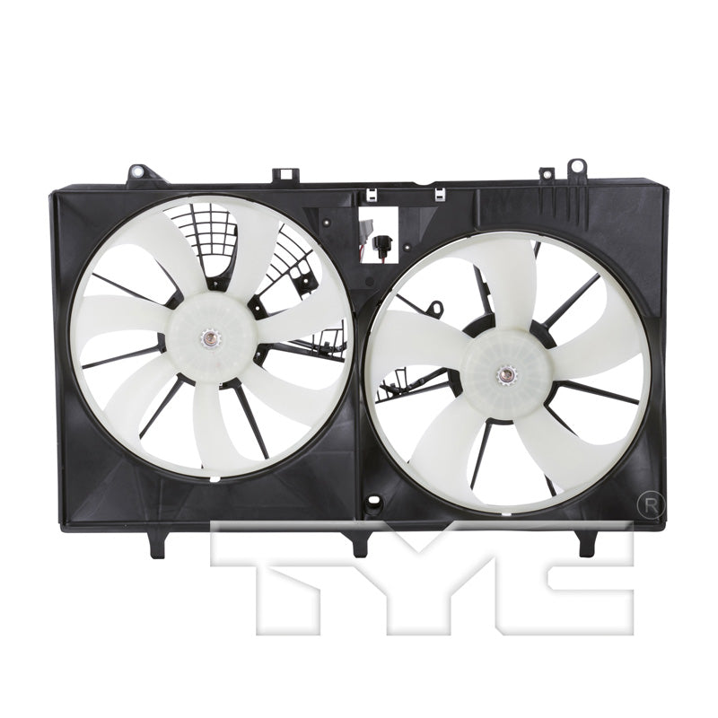 TYC Cooling Fan Assembly for Lexus RX350 2010-2015 w Tow OEM # 16361-0P150
