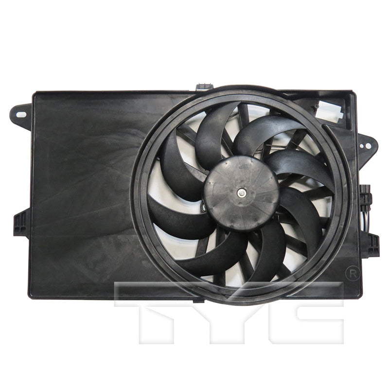 TYC Cooling Fan Assembly for Fiat 500 2012-2017 Type 2 OEM # 55111351AB