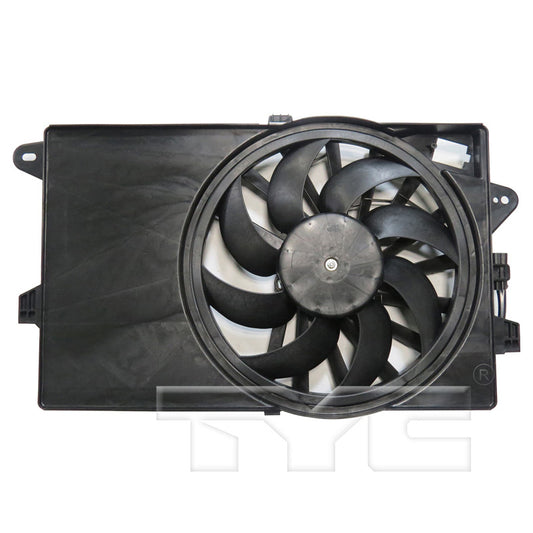 TYC Cooling Fan Assembly for Fiat 500 2012-2017 Type 2 OEM # 55111351AB