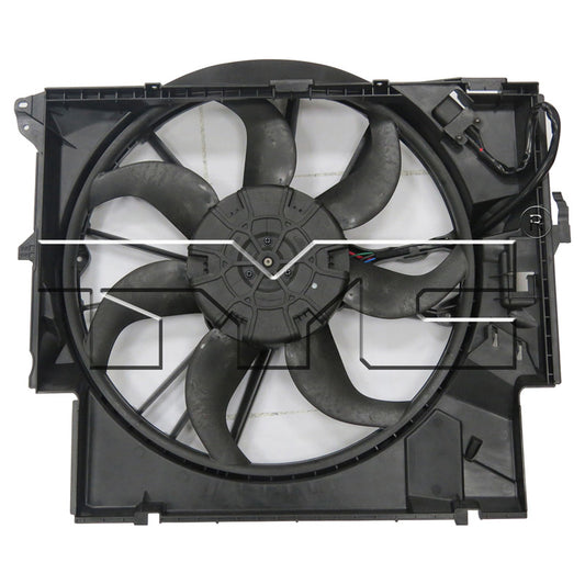 TYC Cooling Fan Assembly for BMW 135is 2013 OEM # 17 42 5 A3F 109