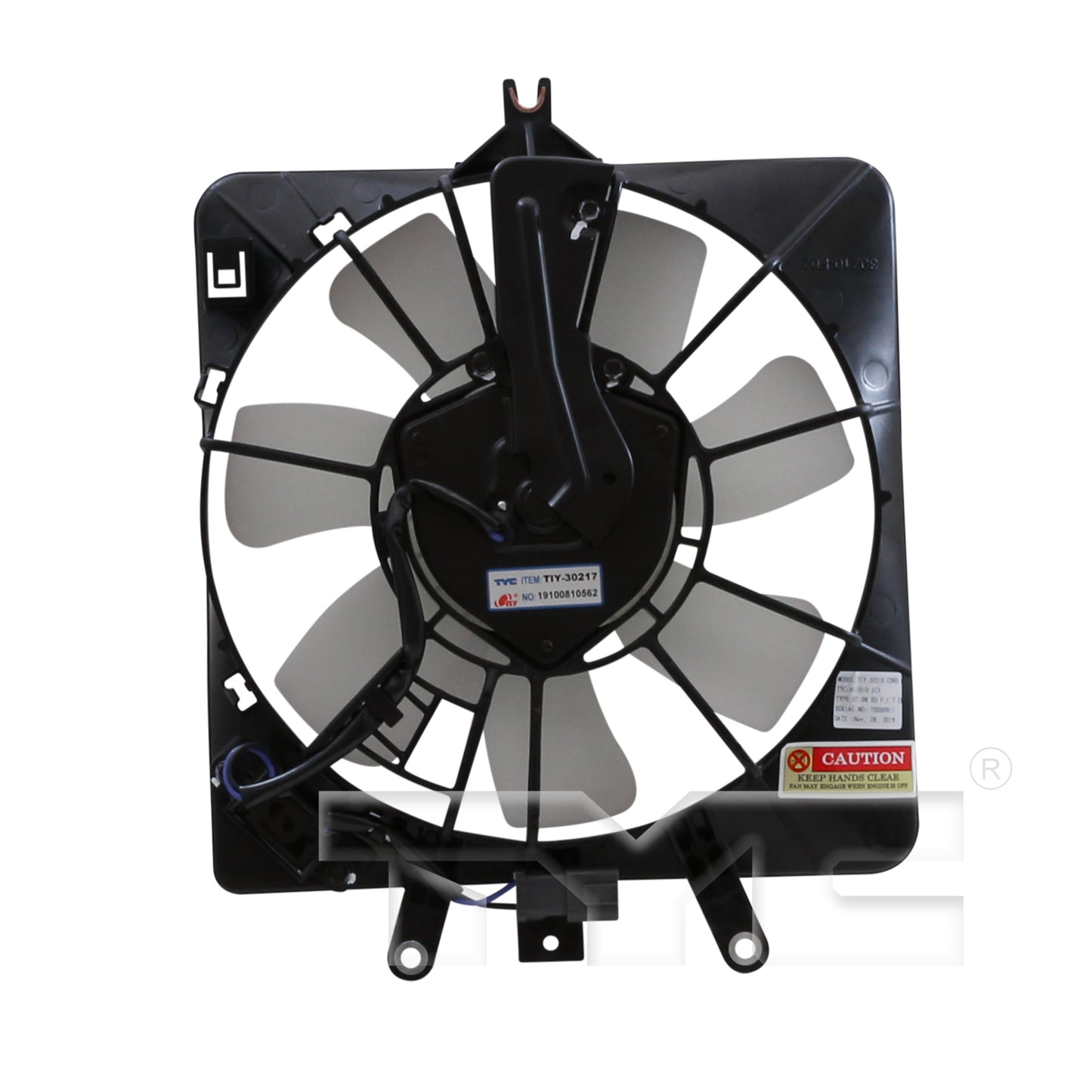 TYC Cooling Fan Assembly for Honda Fit 2007-2008 OEM # 38611-PWA-J01