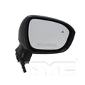 Nissan Passenger Side Mirror with OEM #  96301-6RR0B TYC #  5860191