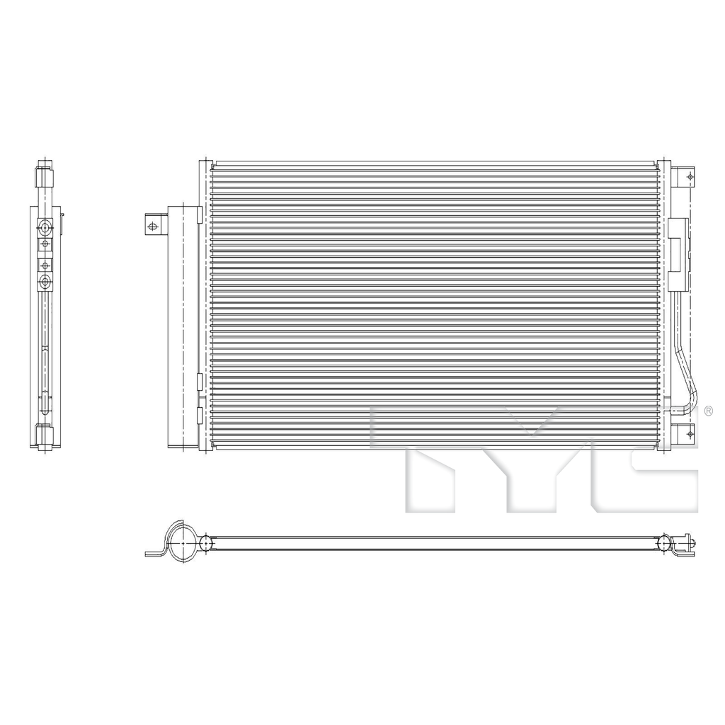Buick Chevrolet A/C Condenser with OEM # 42766933 TYC #  30279