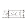 Chevrolet Radiator with OEM #  39074661 TYC #  13471