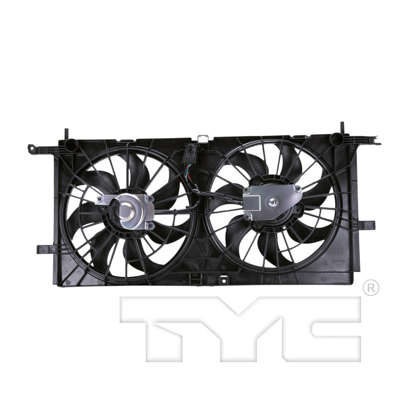TYC Cooling Fan Assembly for Buick Terraza 2005-2006 w/o Rear A/C OEM # 15290117