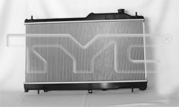 Subaru Radiator with OEM #  45119SC000 TYC #  13092