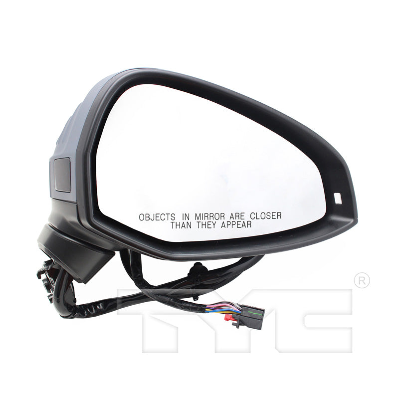 Audi Passenger Side Mirror with OEM #  8W0857528AGRU TYC #  8300161