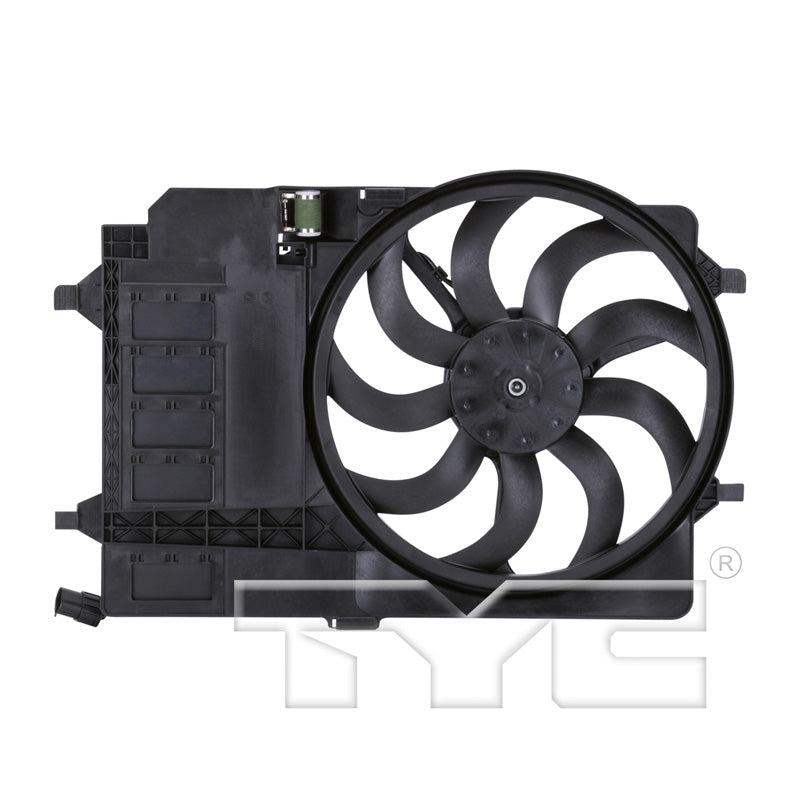 TYC Cooling Fan Assembly for Mini Cooper 2002-2003 See Note OE# 17 10 1 475 577