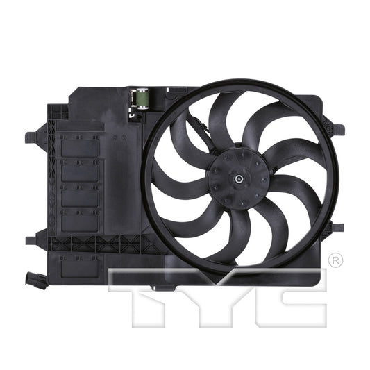 TYC Cooling Fan Assembly for Mini Cooper 2002-2003 See Note OE# 17 10 1 475 577