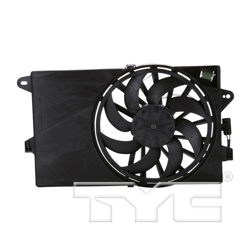 TYC Cooling Fan Assembly for Fiat 500 2012-2019 Type 1 OEM # 68073673AA