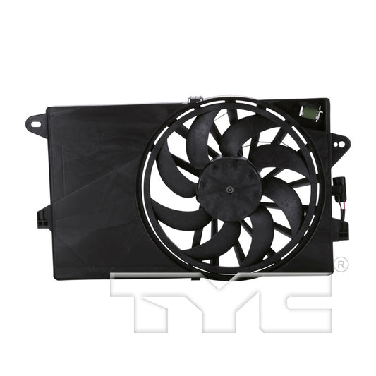 TYC Cooling Fan Assembly for Fiat 500 2012-2019 Type 1 OEM # 68073673AA
