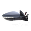 Volkswagen Passenger Side Mirror with OEM #  5C6 857 522 J TYC #  8610751