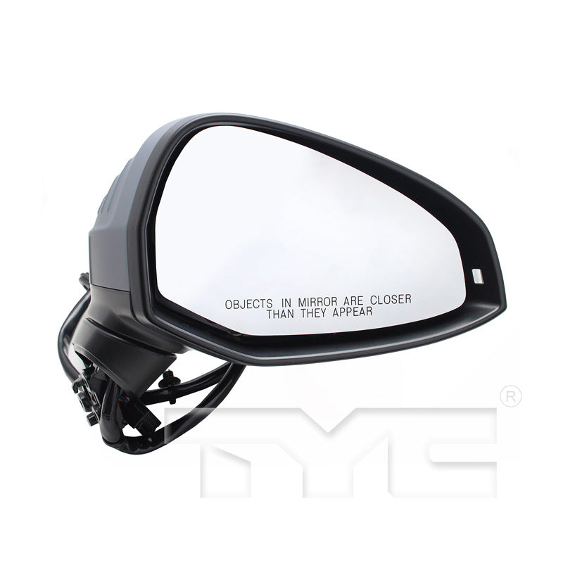 Audi Passenger Side Mirror with OEM #  8W0857528GRU TYC #  8300151