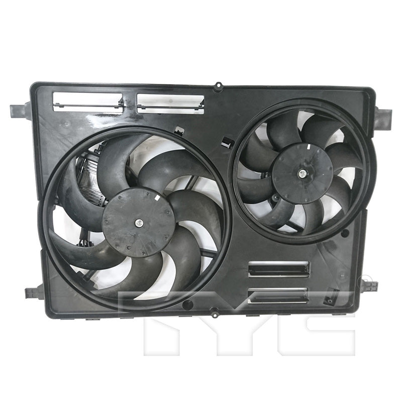 TYC Cooling Fan Assembly for Volvo V70 2008-2010 w/ Dual Fans OEM # 30668629