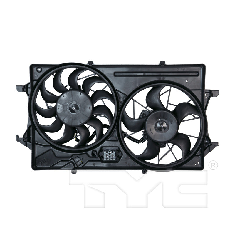 TYC Cooling Fan Assembly for Ford Focus 2000-2002 w/ A/C OEM # 1S4Z 8C607 A