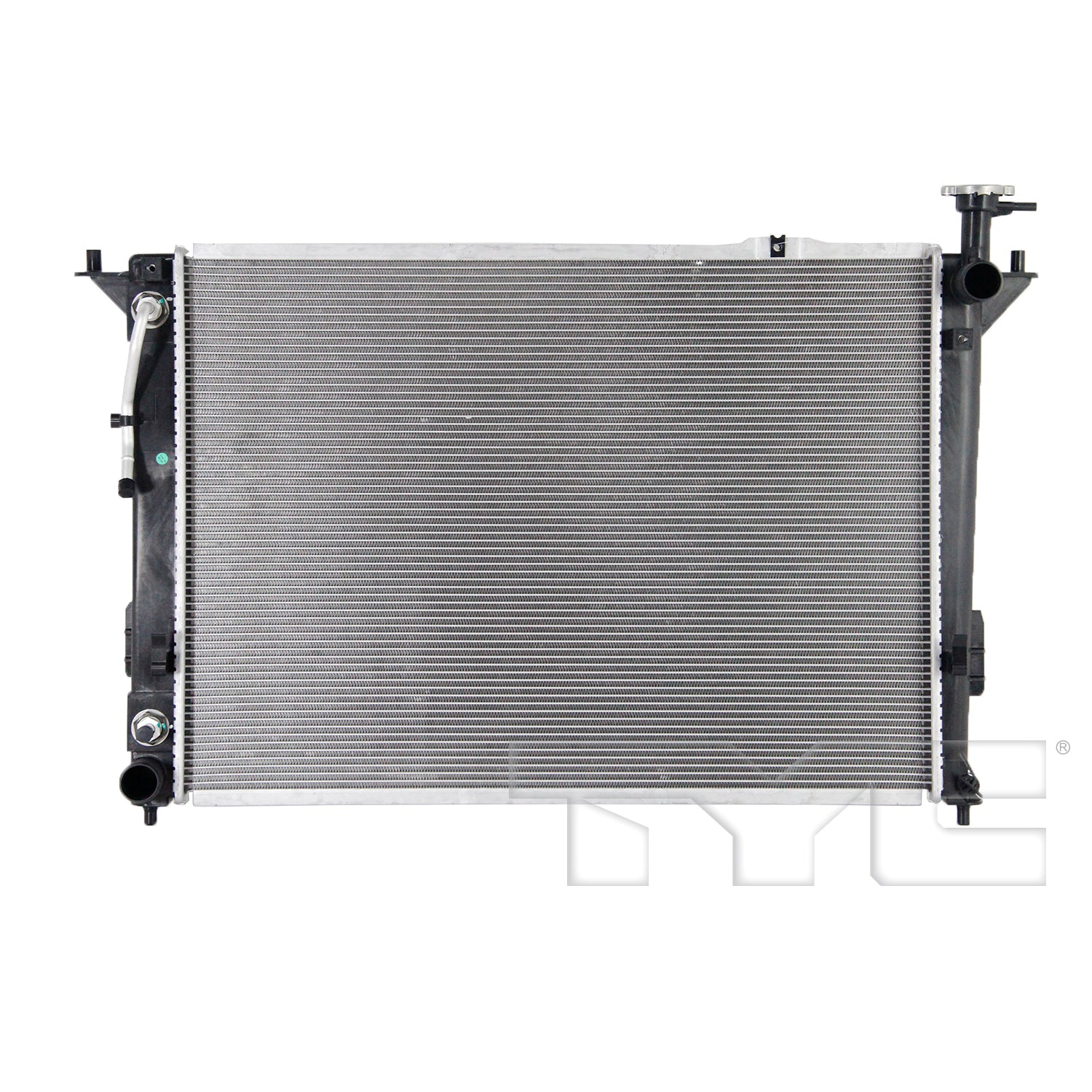 Hyundai Radiator with OEM #  25310-1U200 TYC #  13192